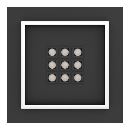 Eglo - LED Димируем плафон LED/21,4W/230V 2700-6500K черен + дистанционно управление