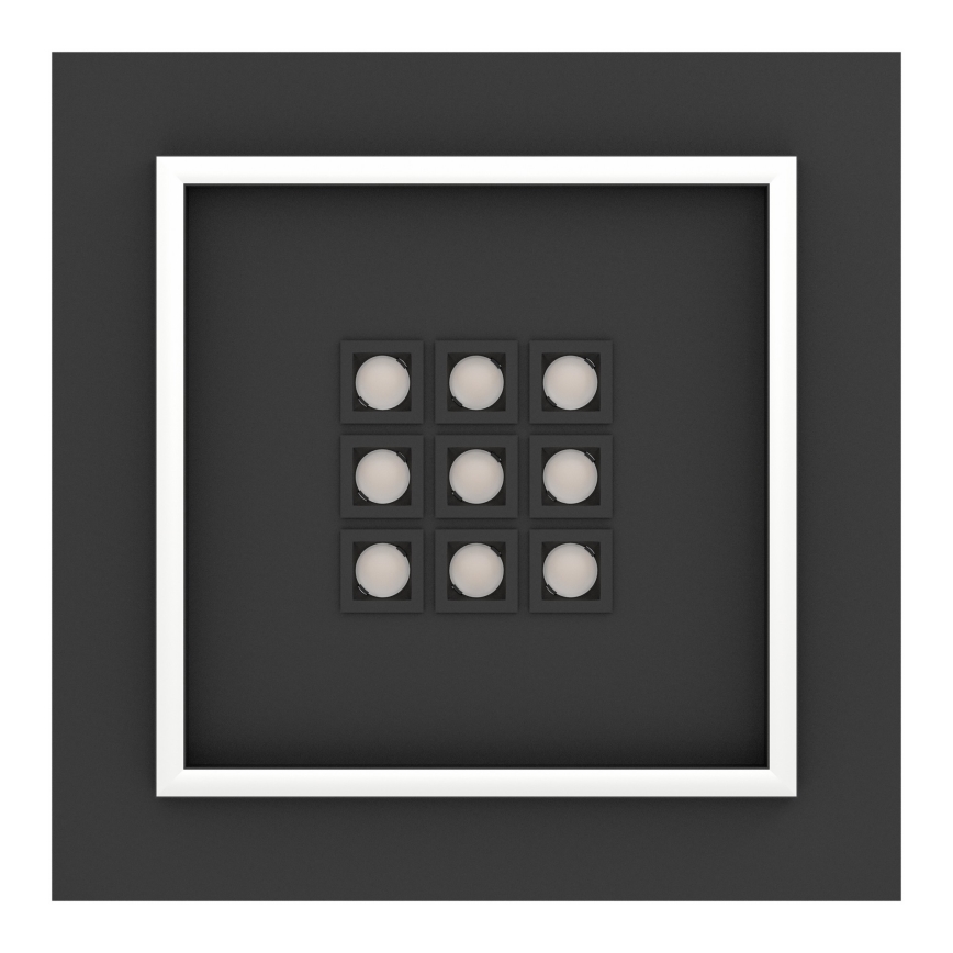 Eglo - LED Димируем плафон LED/21,4W/230V 2700-6500K черен + дистанционно управление