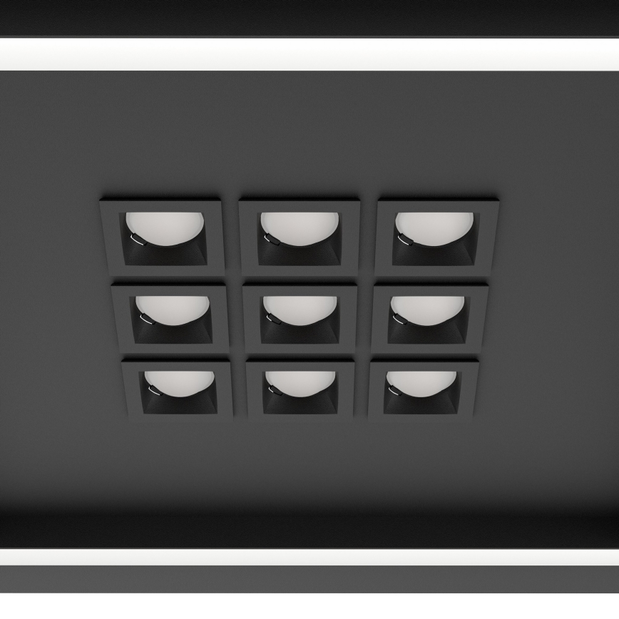 Eglo - LED Димируем плафон LED/21,4W/230V 2700-6500K черен + дистанционно управление