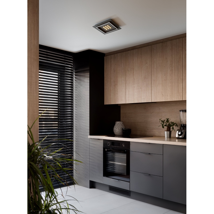 Eglo - LED Димируем плафон LED/21,4W/230V 2700-6500K черен + дистанционно управление