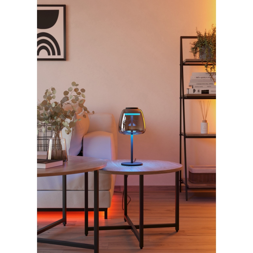 Eglo - LED RGBW димируема настолна лампа LED/7,7W/230V 2700-6500K опушена