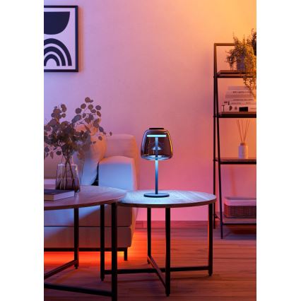 Eglo - LED RGBW димируема настолна лампа LED/7,7W/230V 2700-6500K опушена