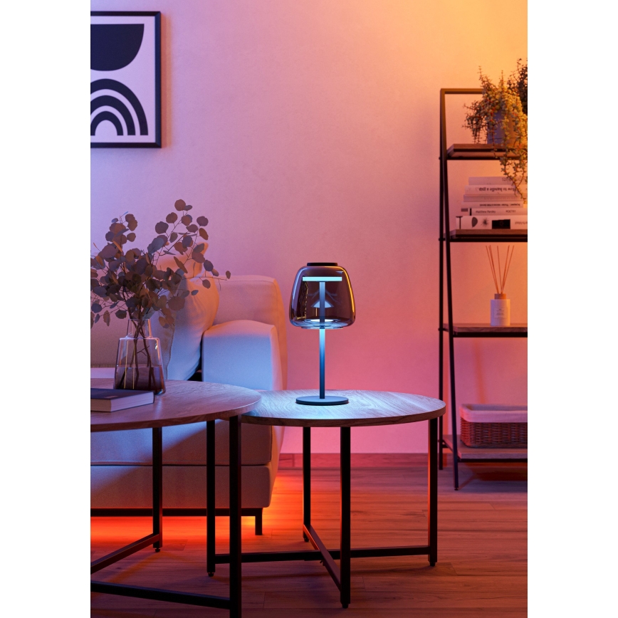 Eglo - LED RGBW димируема настолна лампа LED/7,7W/230V 2700-6500K опушена