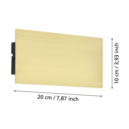 Eglo - LED аплик LED/6W/230V 3000K златист