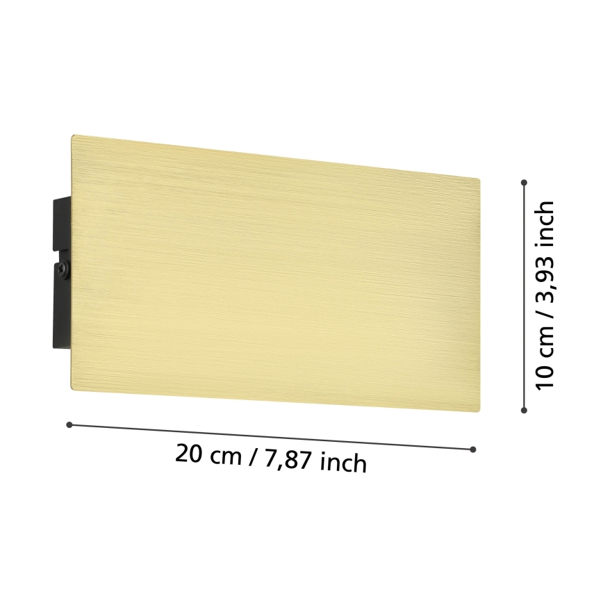 Eglo - LED аплик LED/6W/230V 3000K златист