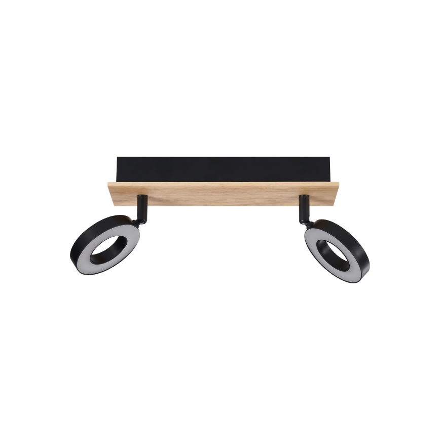 Eglo - LED точково осветително тяло 2xLED/4,2W/230V черно/кафяво