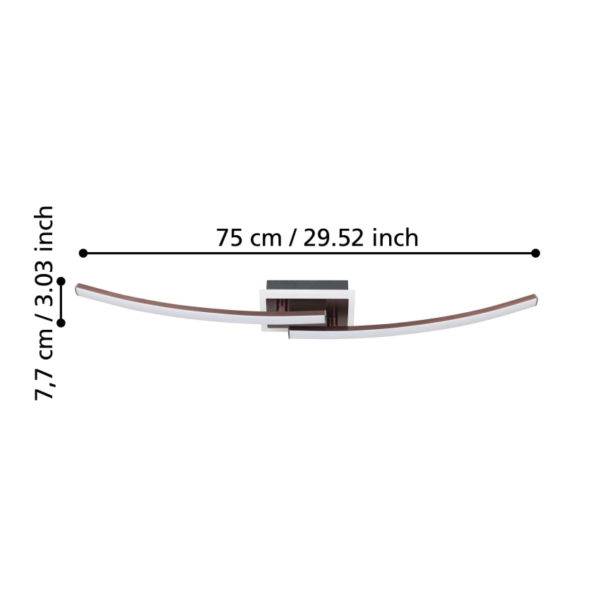 Eglo - LED Плафониера LED/12W/230V 4000K меден