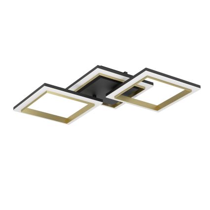 Eglo - LED Димируем плафон LED/20W/230V 4000K черен/златист