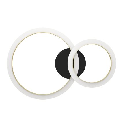 Eglo - LED Димируем плафон LED/12W/230V 4000K черен/златист