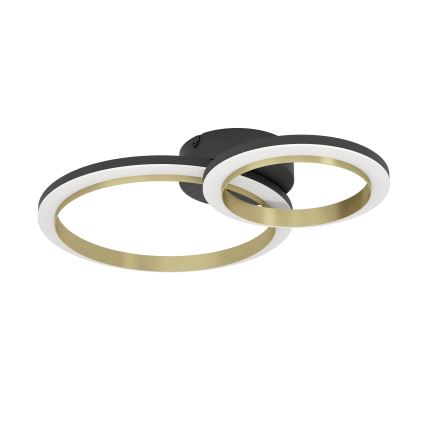 Eglo - LED Димируем плафон LED/12W/230V 4000K черен/златист