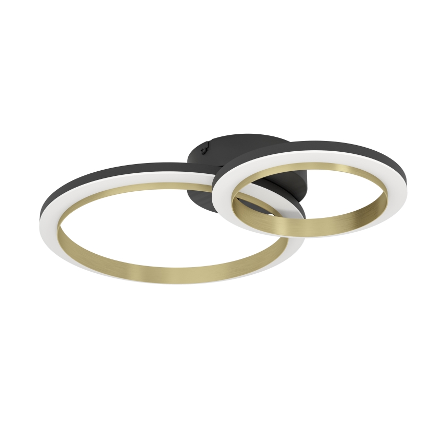 Eglo - LED Димируем плафон LED/12W/230V 4000K черен/златист