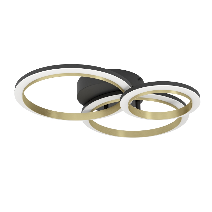 Eglo - LED Димируем плафон LED/20W/230V 4000K черен/златист