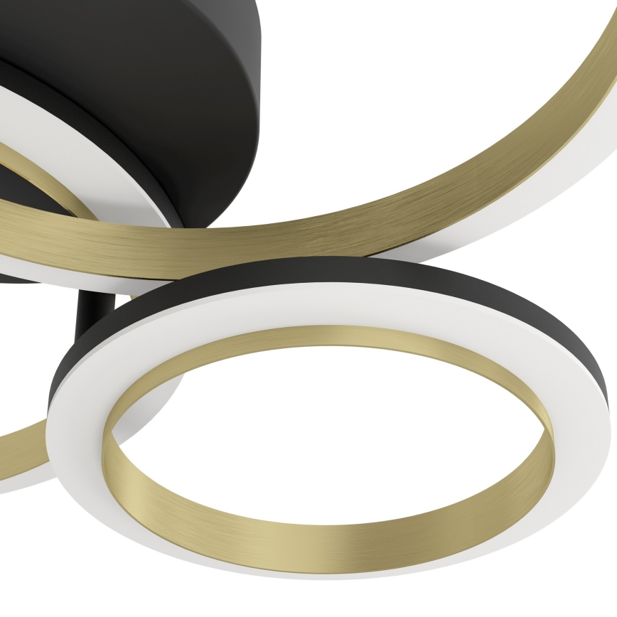 Eglo - LED Димируем плафон LED/20W/230V 4000K черен/златист