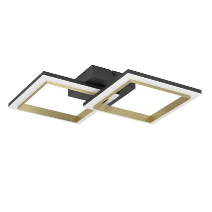 Eglo - LED Димируем плафон LED/18,4W/230V 4000K черен/златист
