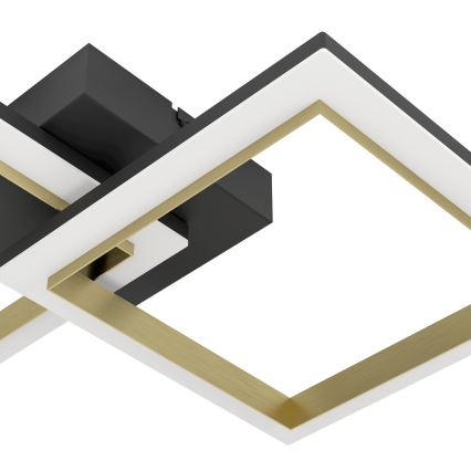Eglo - LED Димируем плафон LED/18,4W/230V 4000K черен/златист