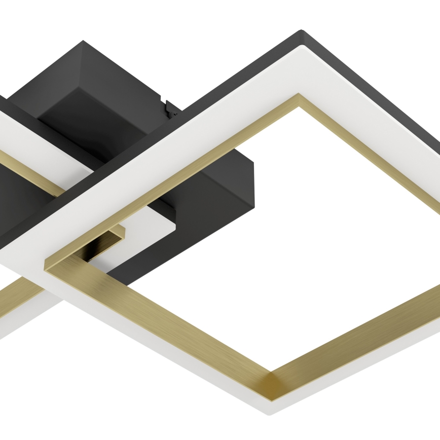 Eglo - LED Димируем плафон LED/18,4W/230V 4000K черен/златист