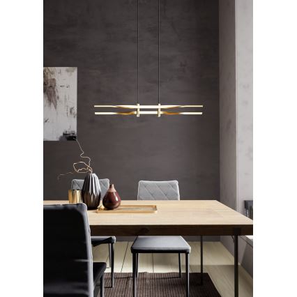 Eglo - LED полилей на кабел LED/21W/230V златен