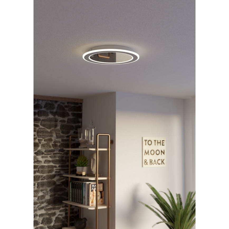 Eglo - LED Димируем плафон LED/20W/230V 2700-6500K бял + дистанционно управление