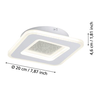 Eglo - LED аплик LED/12W/230V 4000K бял