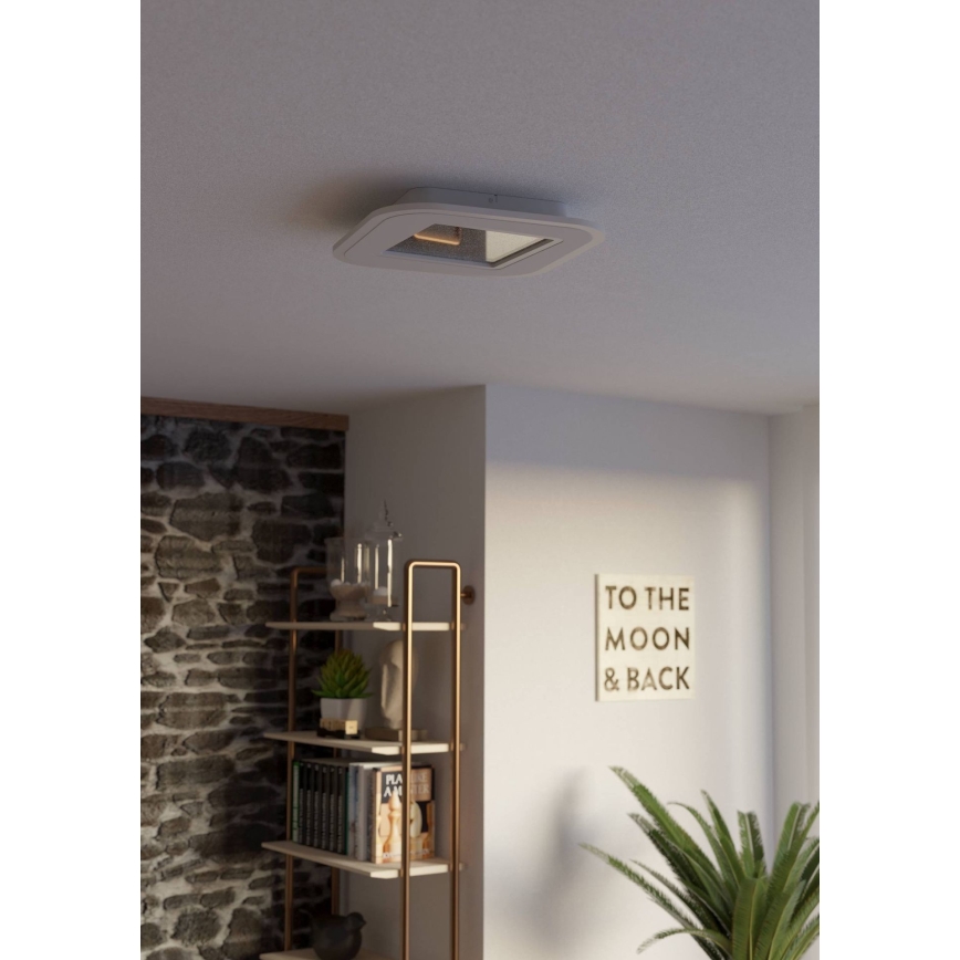 Eglo - LED Димируем плафон LED/20W/230V 2700-6500K бял + дистанционно управление