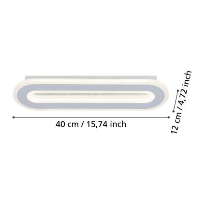 Eglo - LED аплик LED/12W/230V 4000K бял