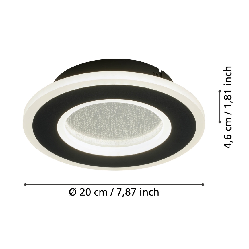 Eglo - LED аплик LED/12W/230V 4000K черен