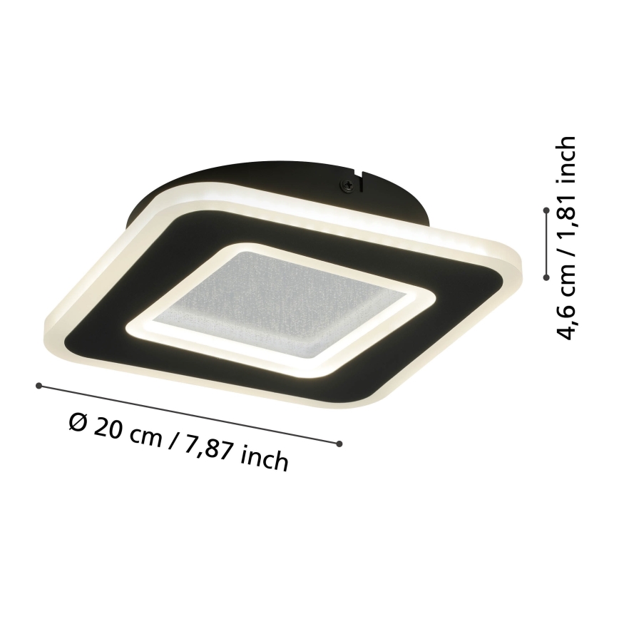 Eglo - LED аплик LED/12W/230V 4000K черен