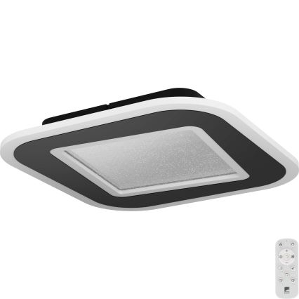 Eglo - LED Димируем плафон LED/20W/230V 2700-6500K черен + дистанционно управление