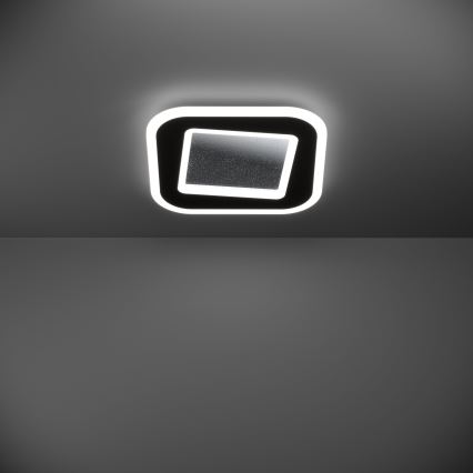 Eglo - LED Димируем плафон LED/20W/230V 2700-6500K черен + дистанционно управление