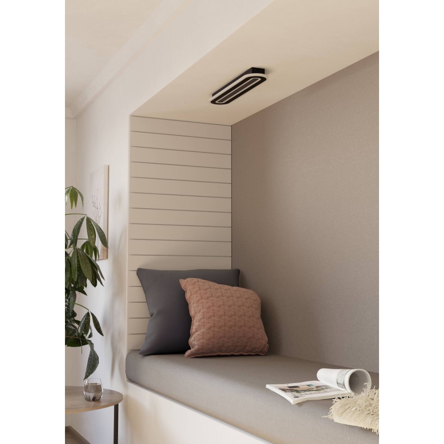 Eglo - LED Димируем плафон LED/20W/230V 2700-6500K черен + дистанционно управление