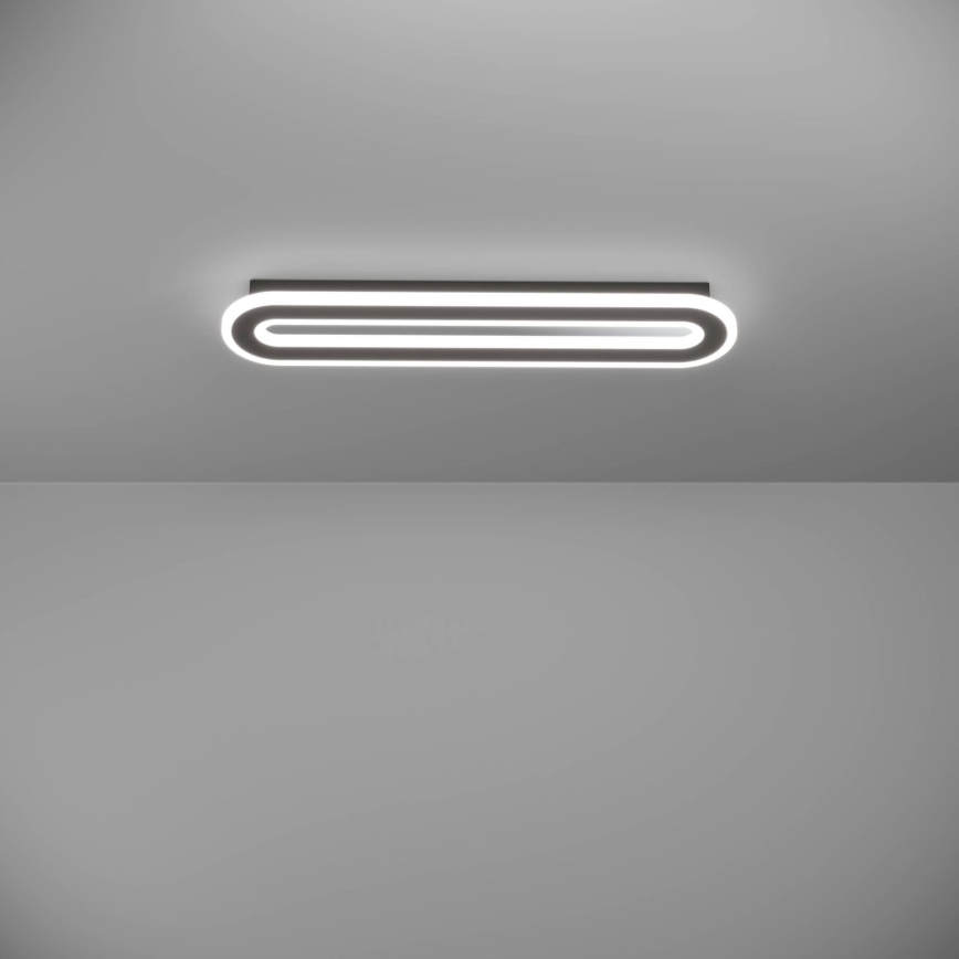 Eglo - LED Димируем плафон LED/20W/230V 2700-6500K черен + дистанционно управление