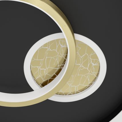 Eglo - LED Плафониера 1xLED/14W/230V + 1xLED/8,5W Ø 38 см черен/златист