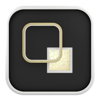 Eglo - LED таванен плафон LED/16,2W/230V + LED/9,2W 38x38 cm черно/златисто