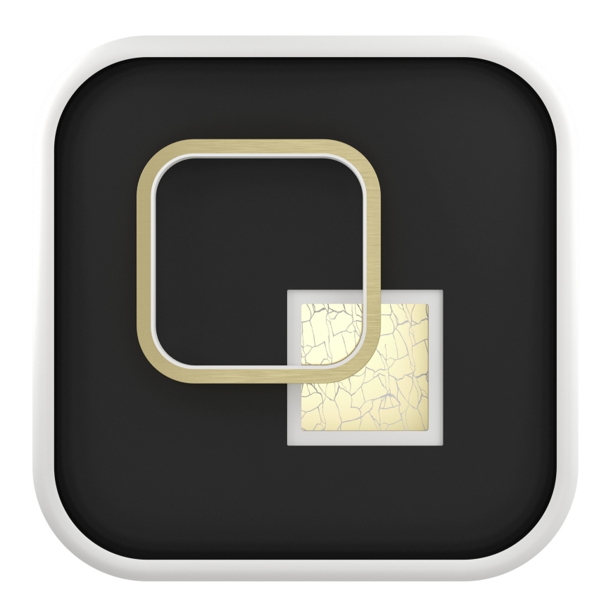 Eglo - LED таванен плафон LED/16,2W/230V + LED/9,2W 38x38 cm черно/златисто