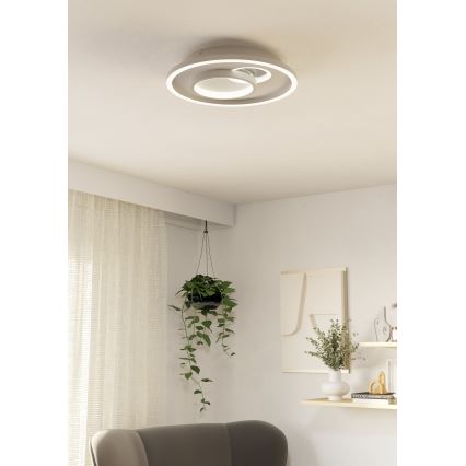 Eglo - LED Плафониера 1xLED/14W/230V + 1xLED/8,5W Ø 38 см бял