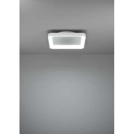 Eglo - LED Димируем плафон LORETELLO LED/12W/230V бял + дистанционно управление
