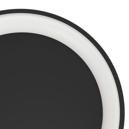 Eglo - LED Димируем плафон LED/12W/230V 2700-6500K черен + дистанционно управление