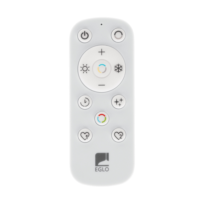 Eglo - LED Димируем плафон LED/12W/230V 2700-6500K черен + дистанционно управление