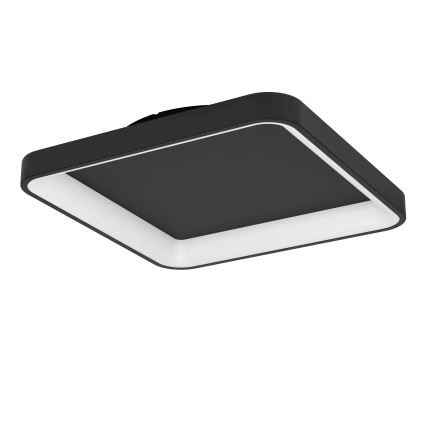 Eglo - LED Димируем плафон LED/12W/230V 2700-6500K черен + дистанционно управление