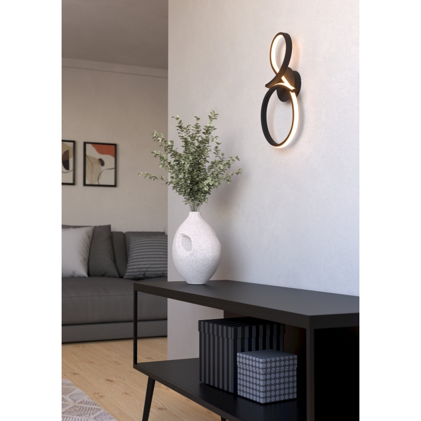 Eglo - LED аплик LED/11,4W/230V 3000K черен