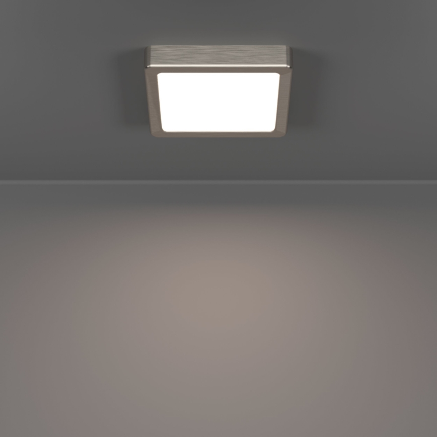 Eglo - LED таванно осветително тяло LED/7W/230V 2700/4000/6500K 15x15 cm матов хром