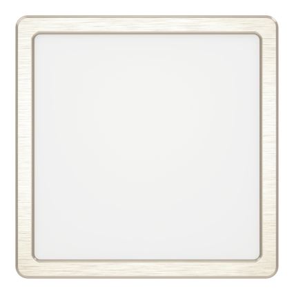 Eglo - LED Таванно осветително тяло LED/10,5W/230V 2700/4000/6500K 22x22 cm матов хром
