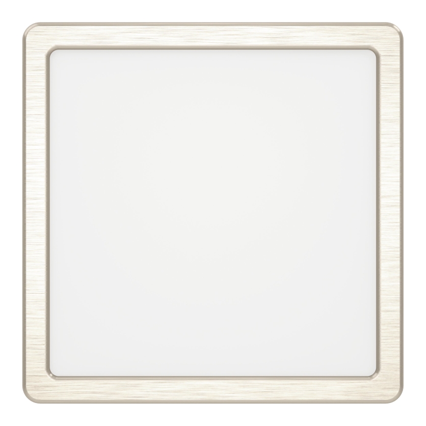 Eglo - LED Таванно осветително тяло LED/10,5W/230V 2700/4000/6500K 22x22 cm матов хром