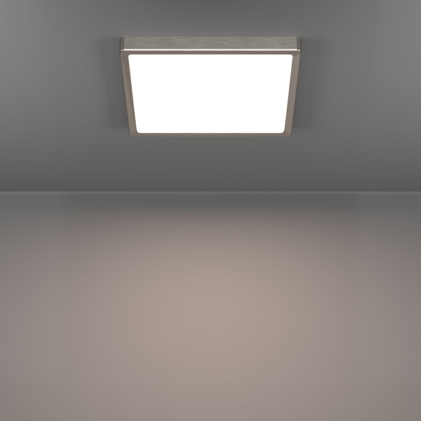 Eglo - LED таванно осветително тяло LED/13W/230V 2700/4000/6500K 29x29 см матов хром