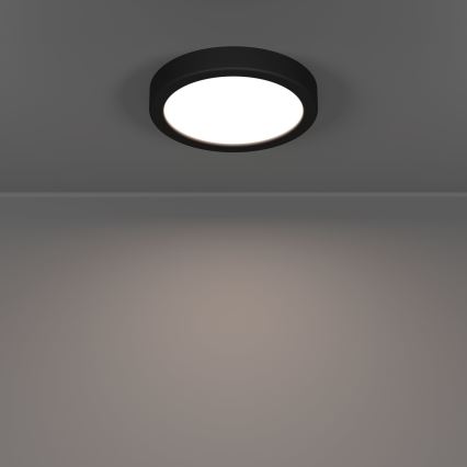 Eglo - LED таванно осветително тяло за баня LED/7,5W/230V 2700/4000/6500K Ø 16,6 см IP44 черно