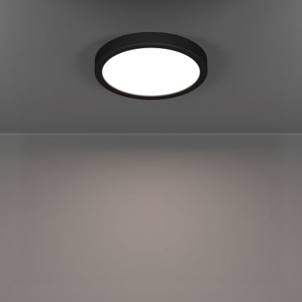 Eglo - LED таванно осветително тяло за баня LED/11,5W/230V Ø 21,1 см IP44 черно