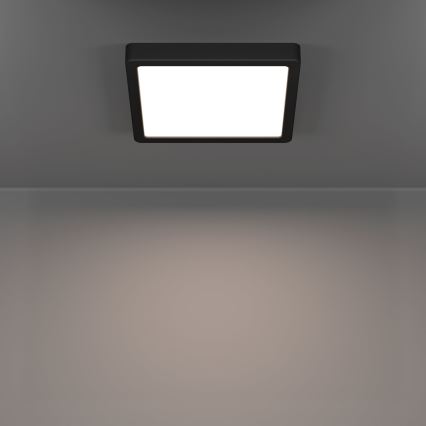 Eglo - LED таванно осветително тяло за баня LED/10,5W/230V 22x22 см IP44 черно