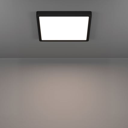 Eglo - LED таванно осветително тяло за баня LED/13W/230V 2700/4000/6500K 29x29 cm IP44 черно