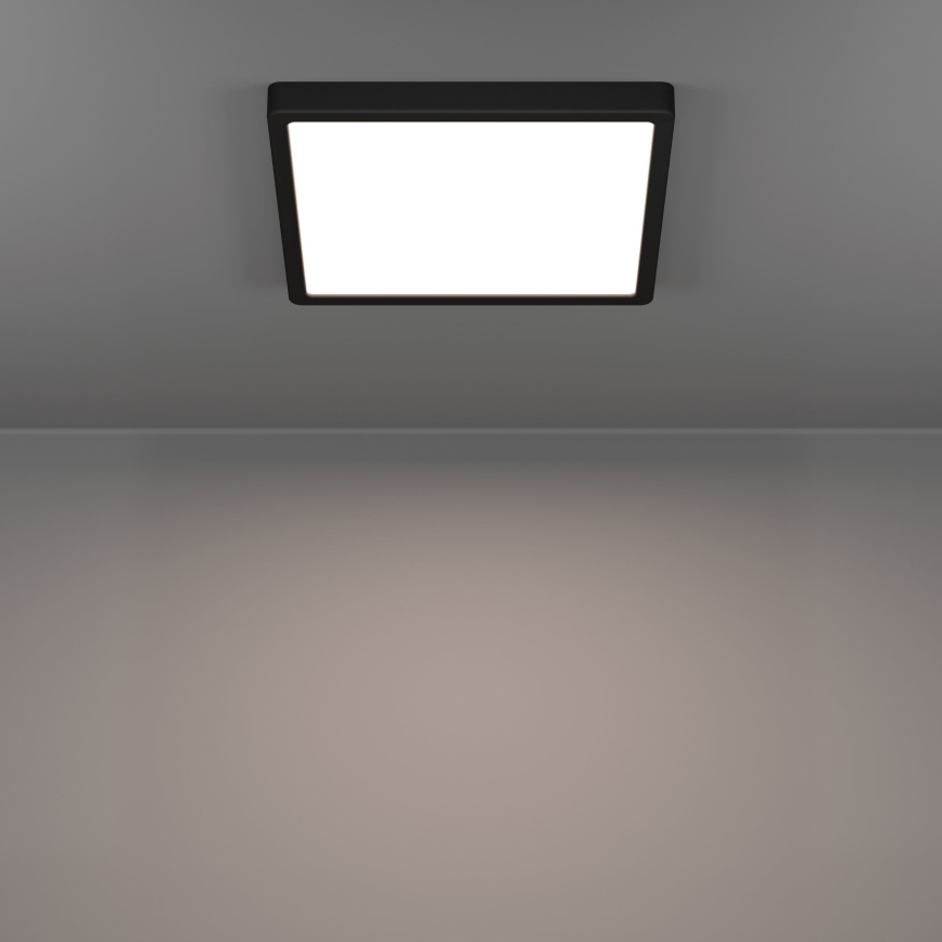 Eglo - LED таванно осветително тяло за баня LED/13W/230V 2700/4000/6500K 29x29 cm IP44 черно