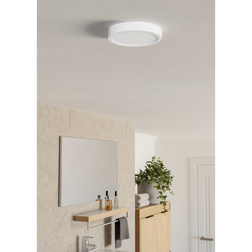 Eglo - LED таванно осветително тяло за баня LED/7,5W/230V 2700/4000/6500K Ø 16,6 cm IP44 бяло